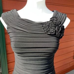 Adrianna Papell fitted black dress